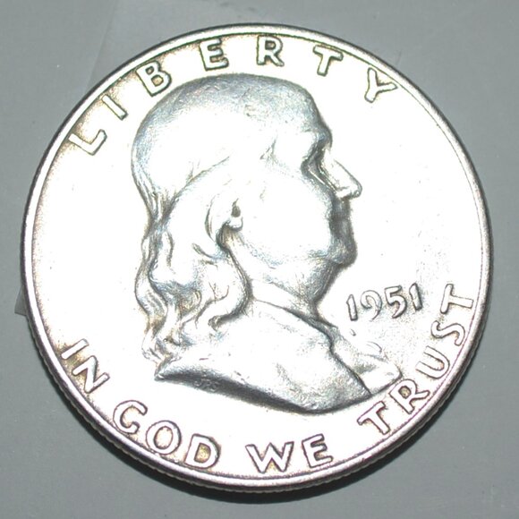 1951 S, Franklin Half Dollar, # 244 - Picture 2 of 4